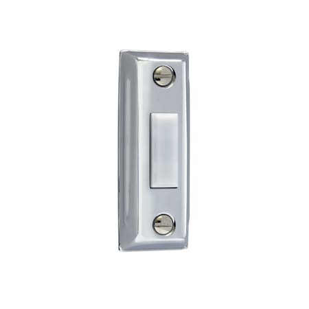 Iq America DP1203  Wired Lighted Chrome Silver with White Pushbutton Doorbell DP1203